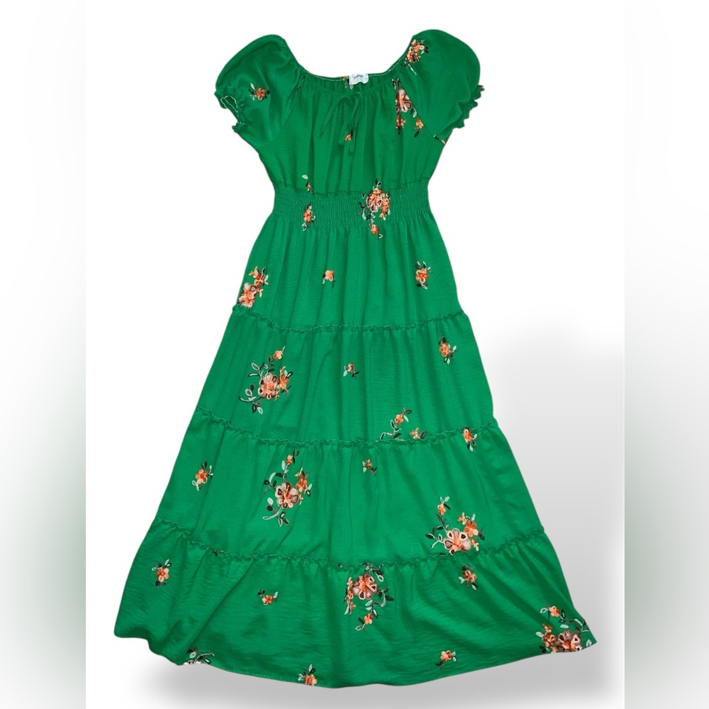 Anthropologie Kindred Embroidered Dress size PM